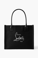 CHRISTIAN LOUBOUTIN Nastroloubi large leather-trimmed printed canvas tote