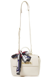 LOVE MOSCHINO Bow-detailed faux leather shoulder bag