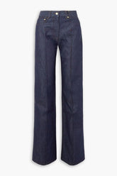 JACQUEMUS Le Raphia embroidered beaded straight-leg jeans