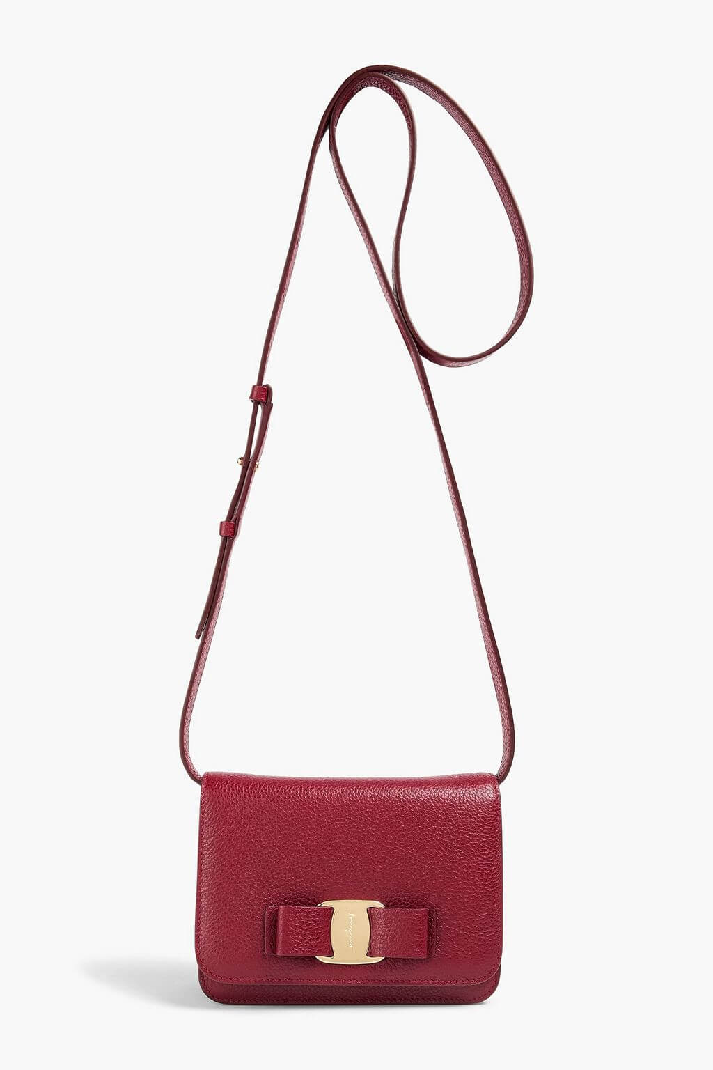 Ferragamo FERRAGAMO Vara pebbled-leather shoulder bag - Bags | Shop From The Mirage