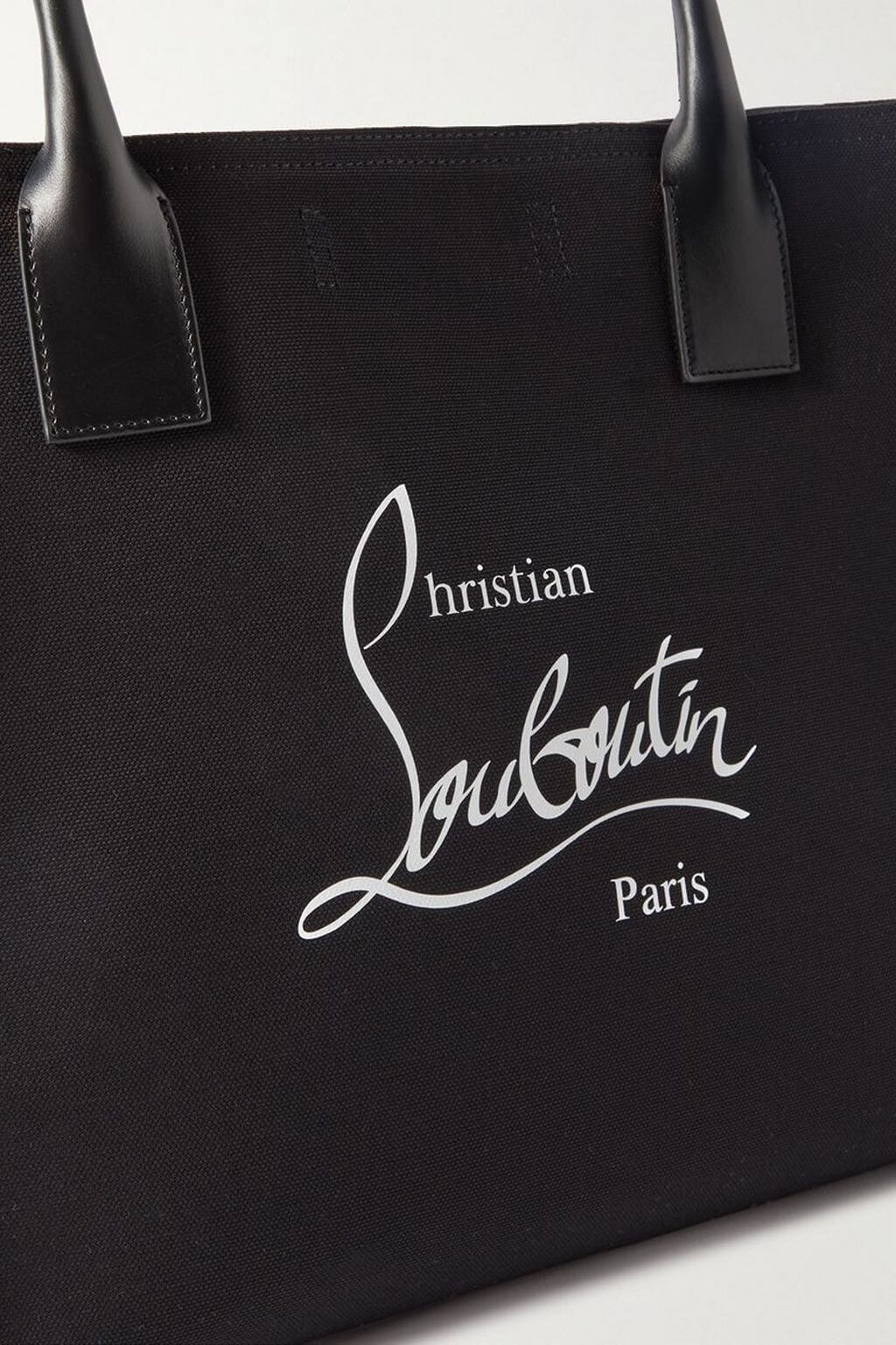 Christian Louboutin CHRISTIAN LOUBOUTIN Nastroloubi large leather-trimmed printed canvas tote - Bags | Shop From The Mirage