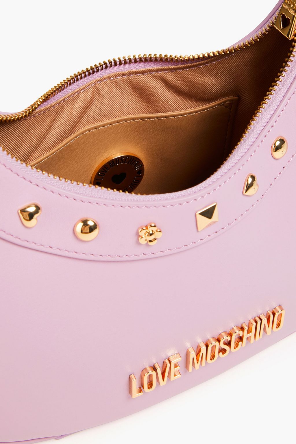 LOVE MOSCHINO Studded leather shoulder bag