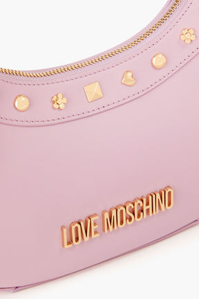 LOVE MOSCHINO Studded leather shoulder bag