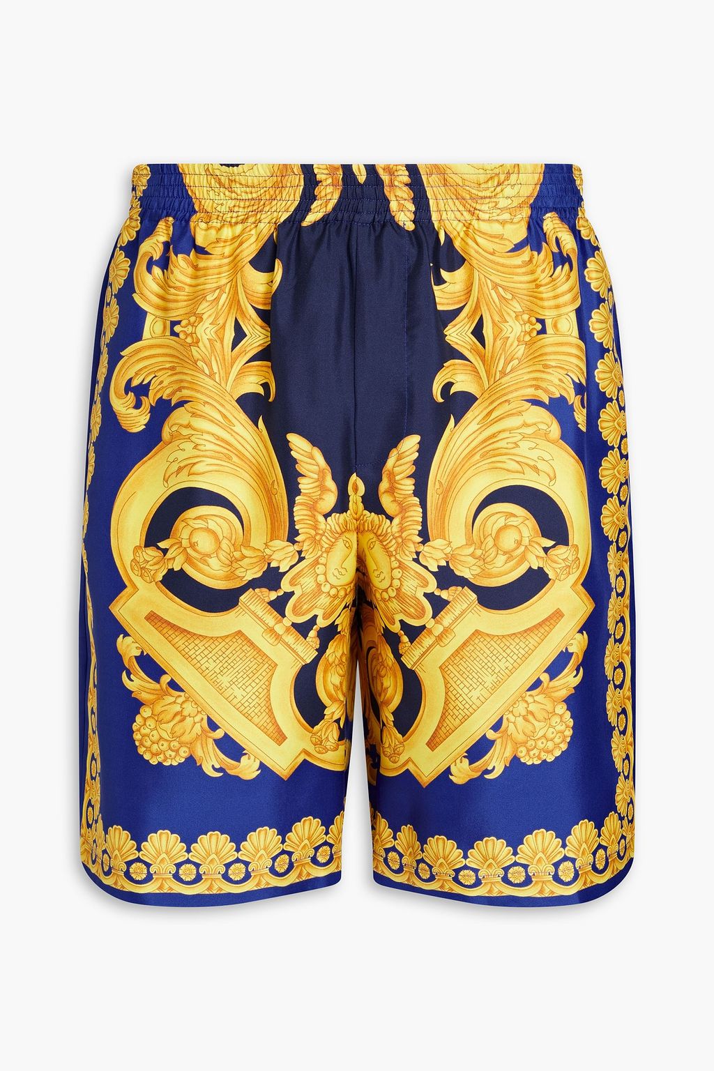 Versace VERSACE Printed silk-twill shorts - Size: XS Shorts | Shop From The Mirage