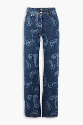 JACQUEMUS Bordado mid-rise straight-leg jeans