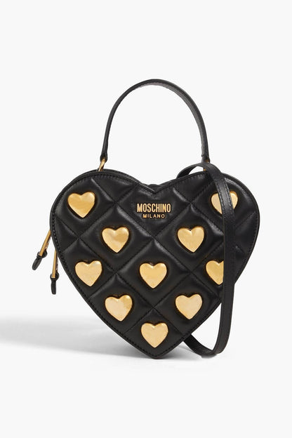 Moschino MOSCHINO Quilted embellished leather tote - Bags | Shop From The Mirage