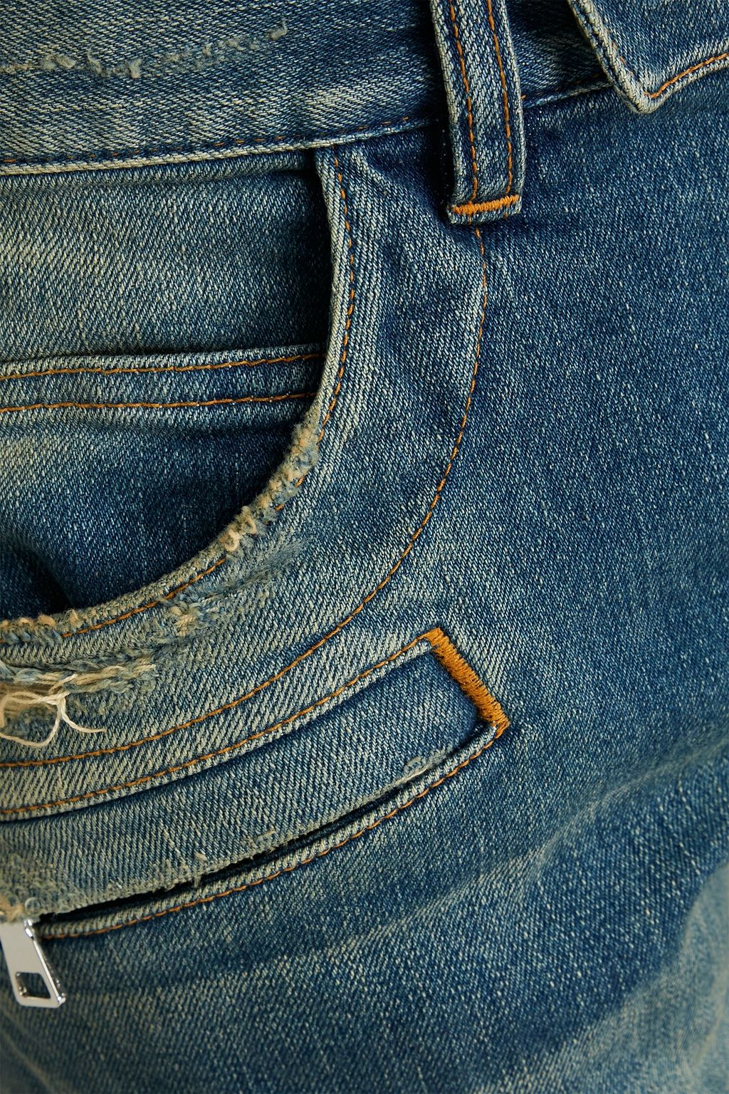 Balmain BALMAIN Distressed faded denim jeans - Size: 28 Jeans | Shop From The Mirage