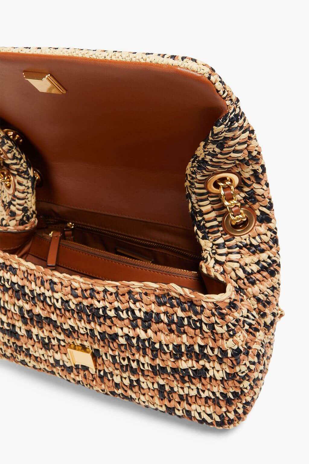 Tory Burch TORY BURCH Fleming braided straw shoulder bag - Bags | Shop From The Mirage