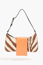 JACQUEMUS Le Bisou zebra-print leather shoulder bag