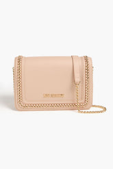 LOVE MOSCHINO Chain-embellished faux leather cross-body bag