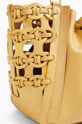 TORY BURCH McGraw lazer-cut leather tote