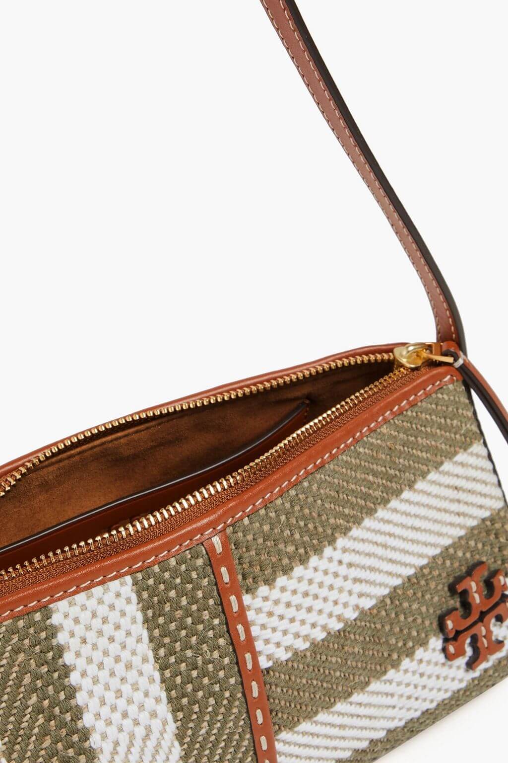 Tory Burch TORY BURCH Mcgraw striped tweed shoulder bag - Bags | Shop From The Mirage