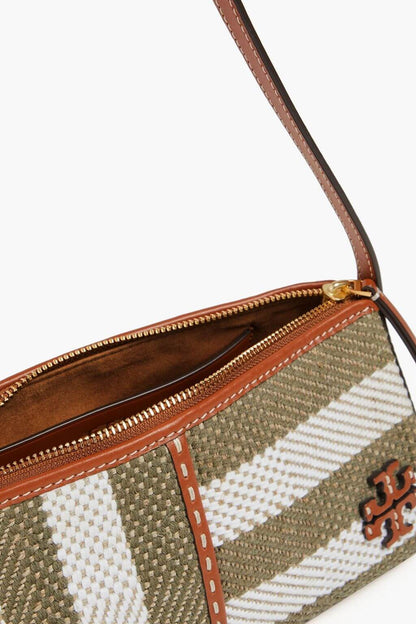 Tory Burch TORY BURCH Mcgraw striped tweed shoulder bag - Bags | Shop From The Mirage