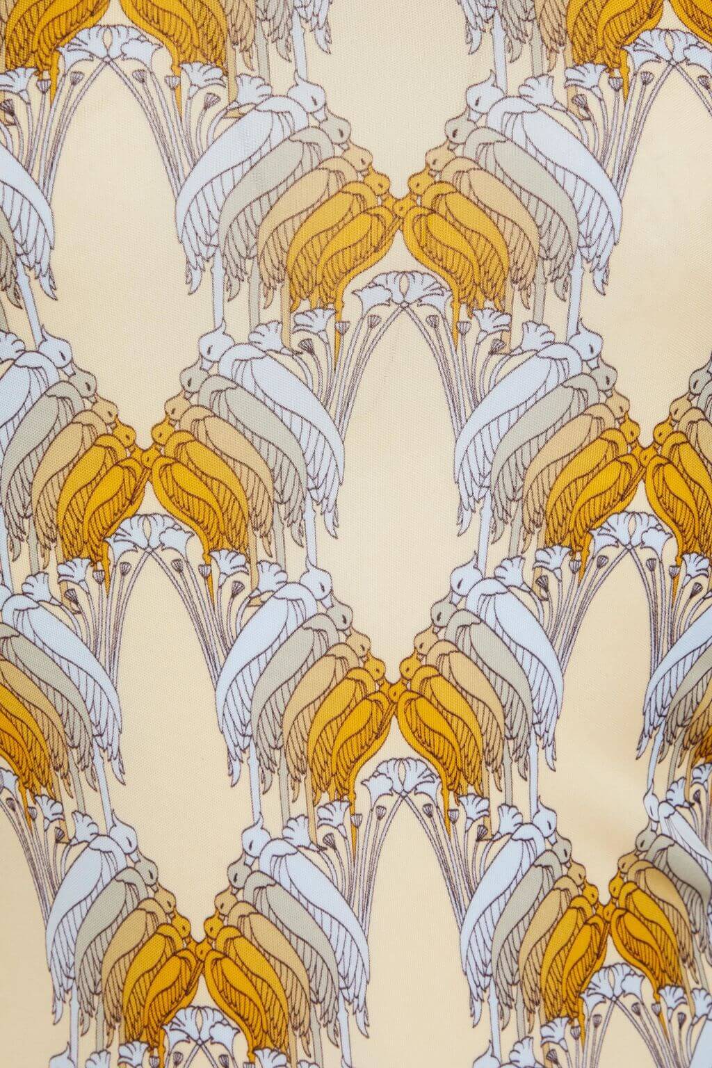 Tory Burch TORY BURCH Printed satin-jersey turtleneck top - Size: XS T-Shirts | Shop From The Mirage