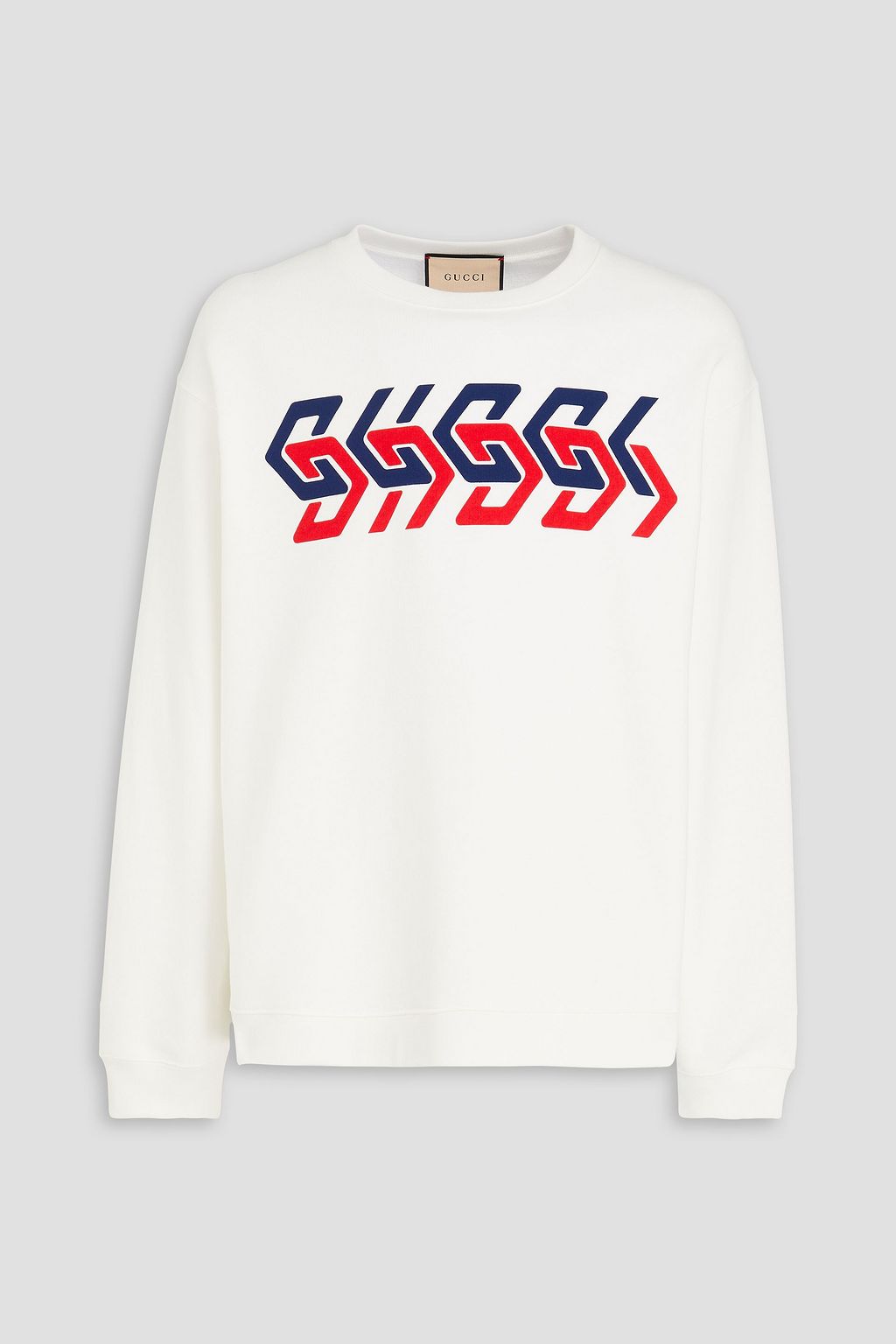 GUCCI Printed French cotton-terry sweatshirt