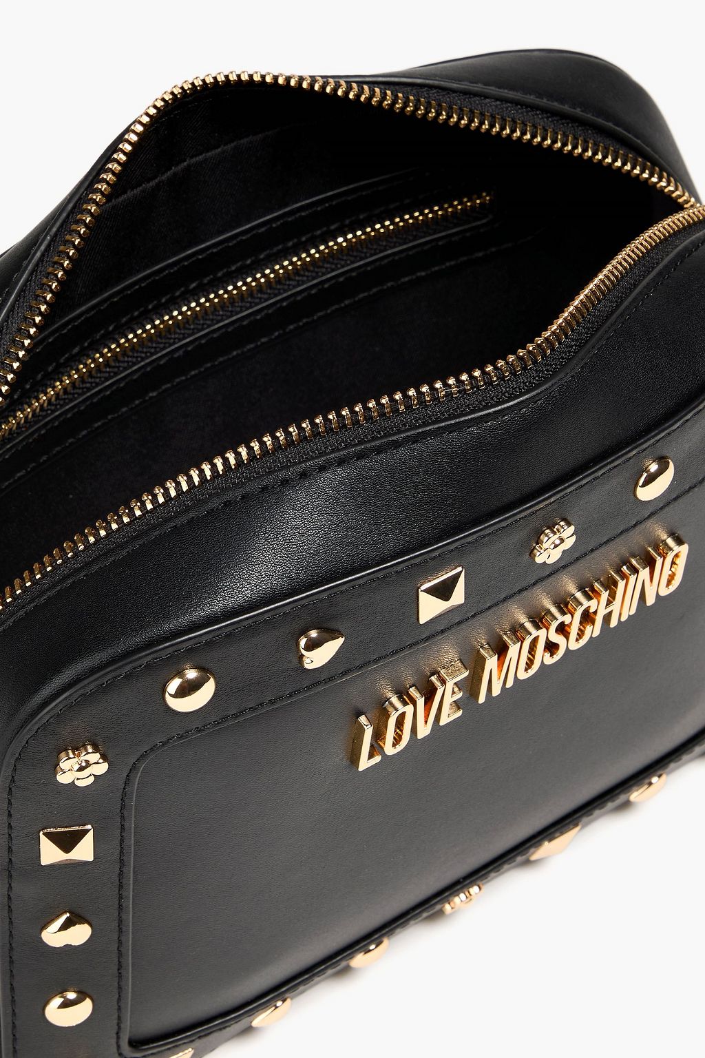 LOVE MOSCHINO Studded leather cross-body bag