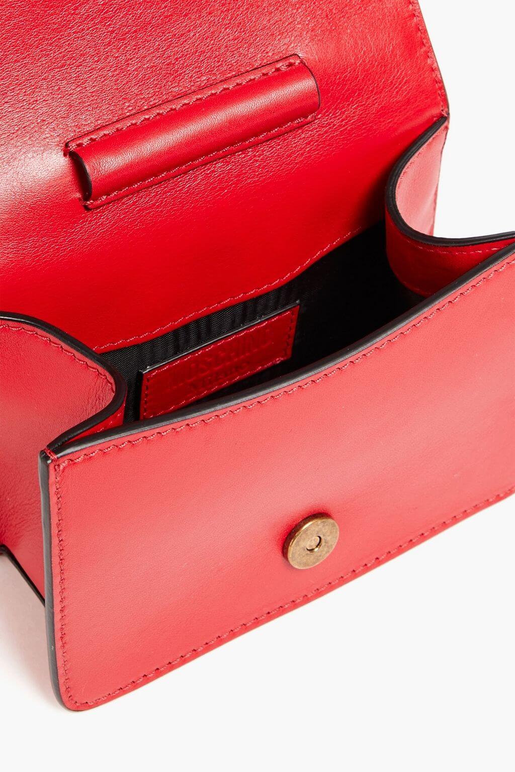 Moschino MOSCHINO Buckle-embellished leather shoulder bag - Bags | Shop From The Mirage