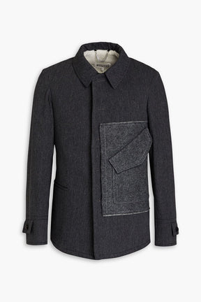 MAISON MARGIELA Felt-paneled twill jacket