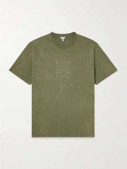 Loewe Overdyed Anagram T‑Shirt – Khaki