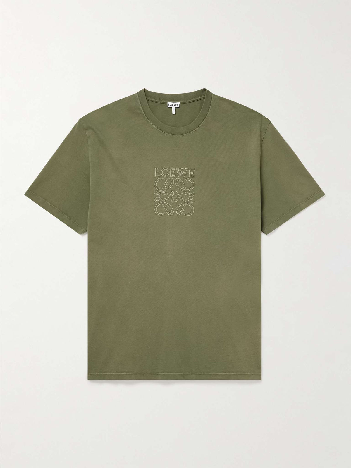 Loewe Overdyed Anagram T‑Shirt – Khaki