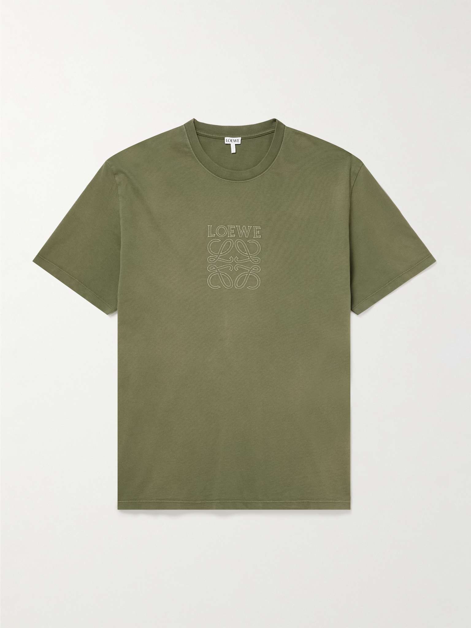 Loewe Overdyed Anagram T‑Shirt – Khaki