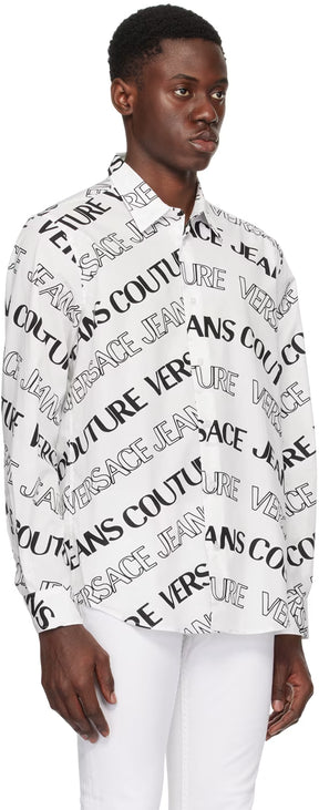 White & Black Logowave Shirt