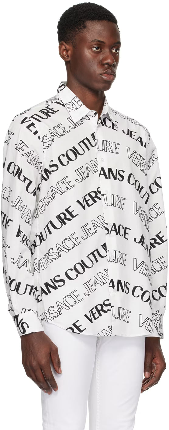 White & Black Logowave Shirt