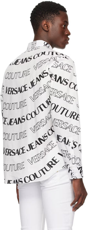 White & Black Logowave Shirt