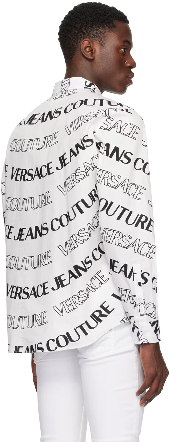 White & Black Logowave Shirt