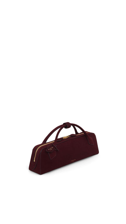 LE TECKEL CLUTCH IN SUEDE