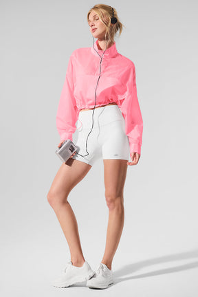 Cropped 1/4 Zip Aerial Pullover
