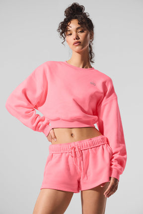 Cropped Accolade Crewneck