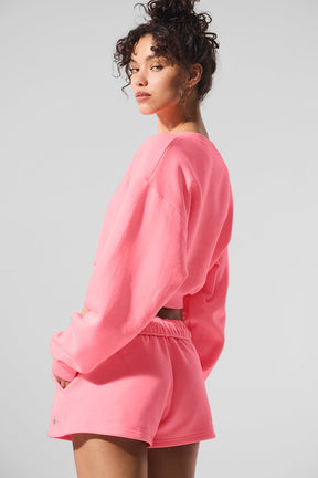 Cropped Accolade Crewneck