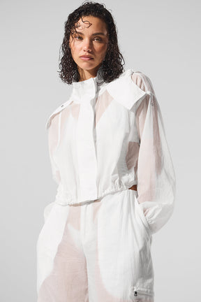 Cropped Game Time Full Zip Jacket