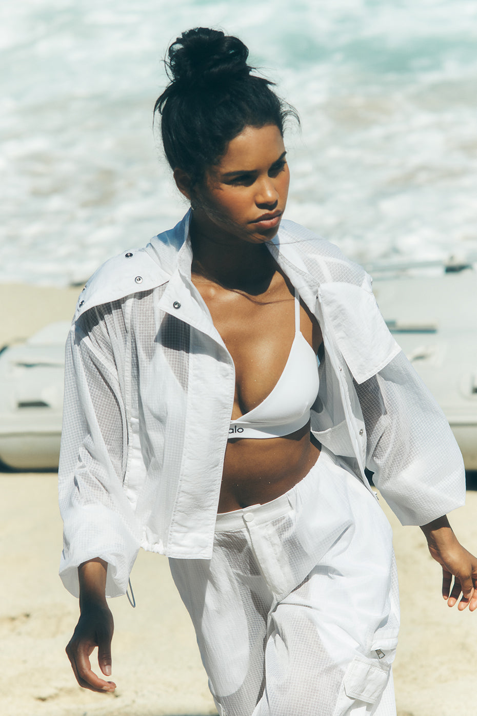 Cropped Game Time Full Zip Jacket