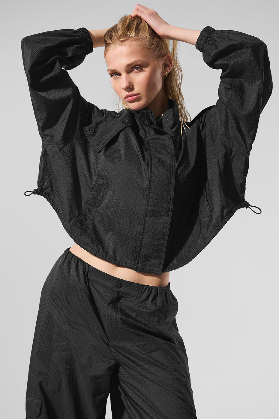 Cropped Game Time Full Zip Jacket