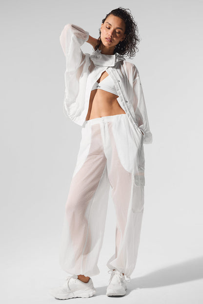 Sheer Game Time Wide Leg Jogger