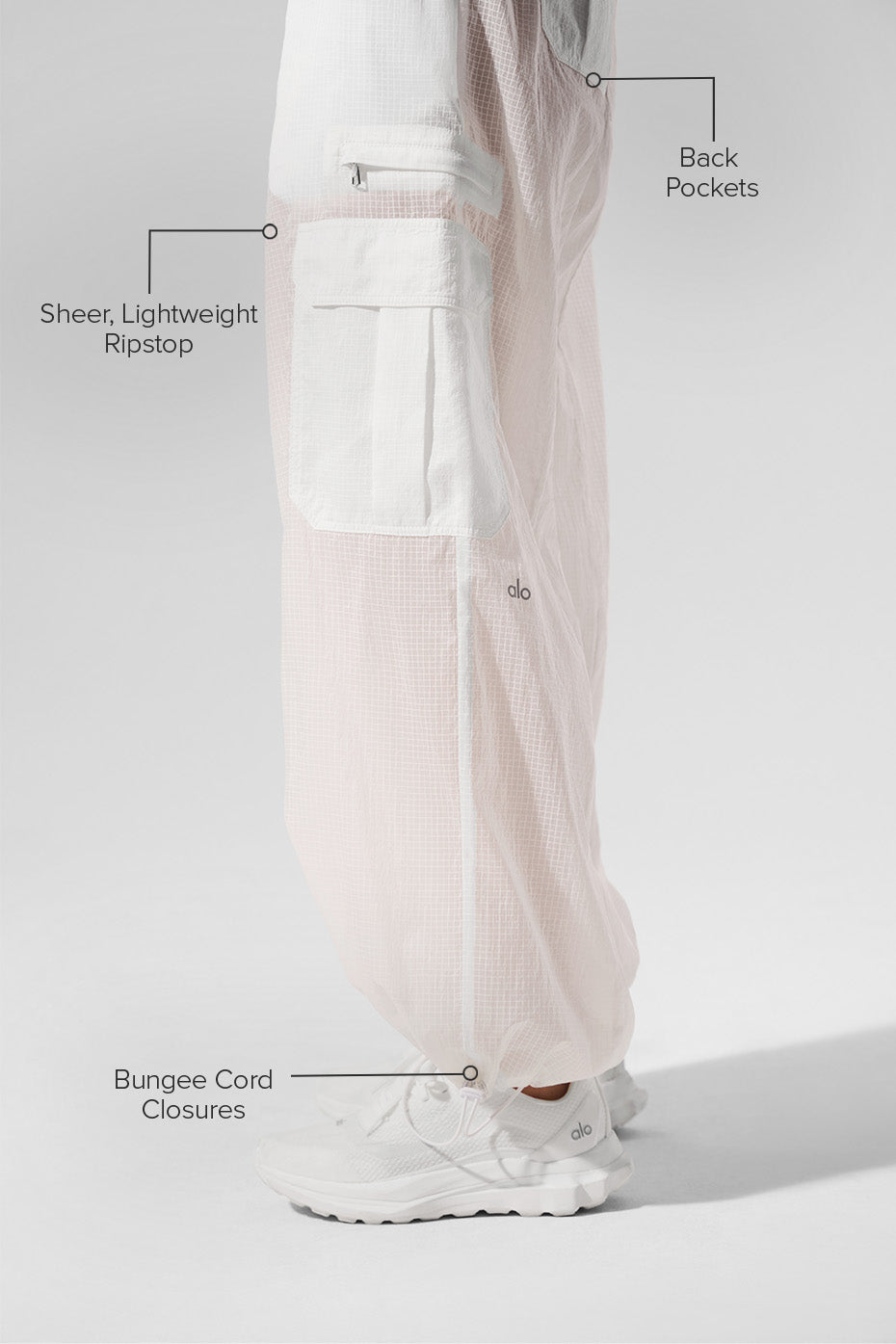 Sheer Game Time Wide Leg Jogger