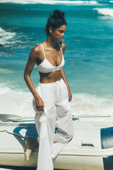 Sheer Game Time Wide Leg Jogger