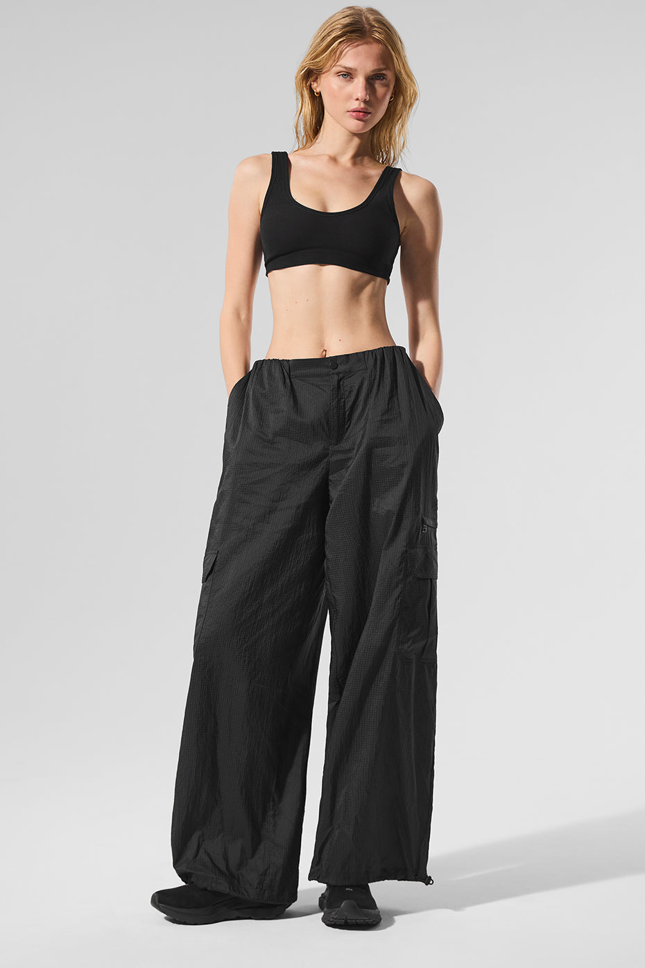 Sheer Game Time Wide Leg Jogger