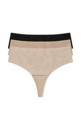 W637 padded thong 3-pack