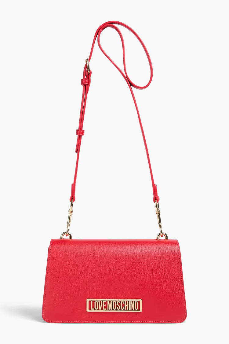 LOVE MOSCHINO Pebbled-leather cross-body bag