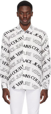 White & Black Logowave Shirt