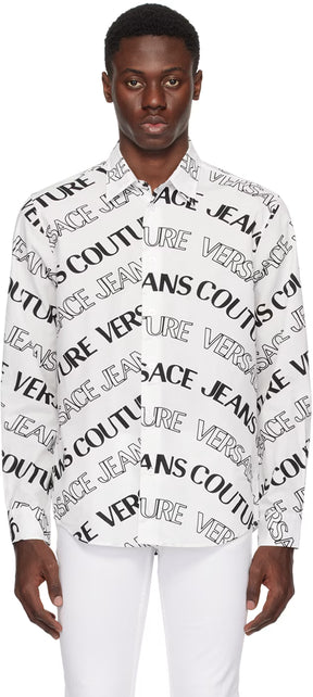 White & Black Logowave Shirt