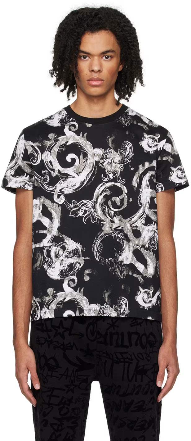 Black Watercolor Couture T-Shirt