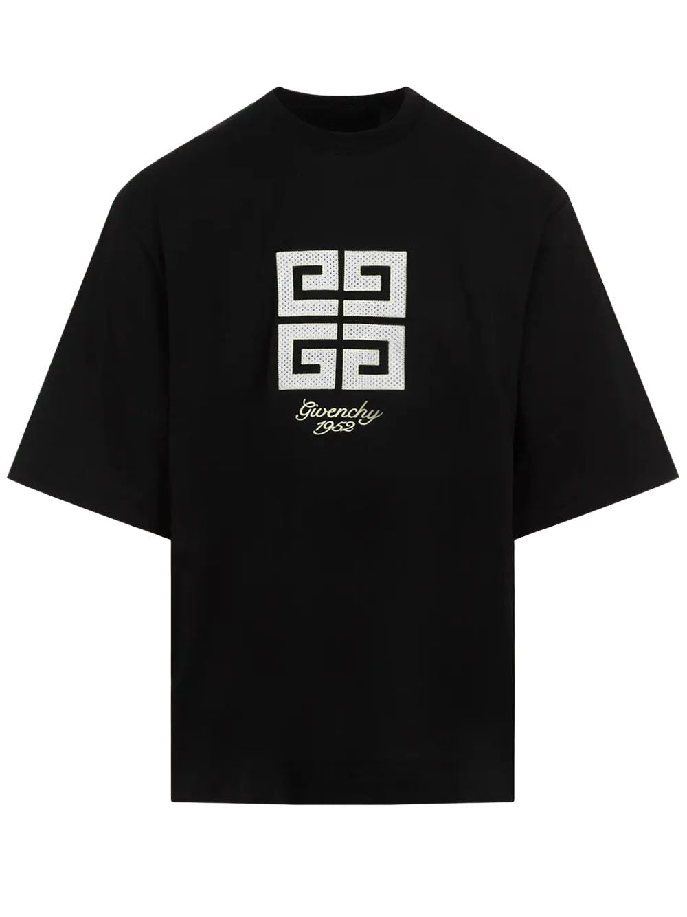 Givenchy 4G 1952 Embroidered Logo Oversized T-Shirt in Black