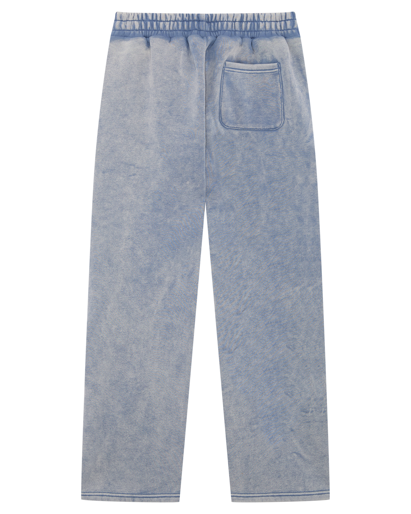 Magiri Embroidered Acid Wash Joggers in Washed Blue