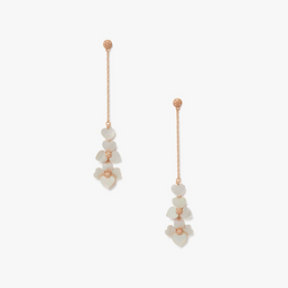 Precious Pansy Linear Earrings