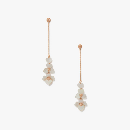 Precious Pansy Linear Earrings