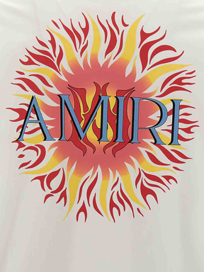 Amiri Sun Logo T-Shirt in White